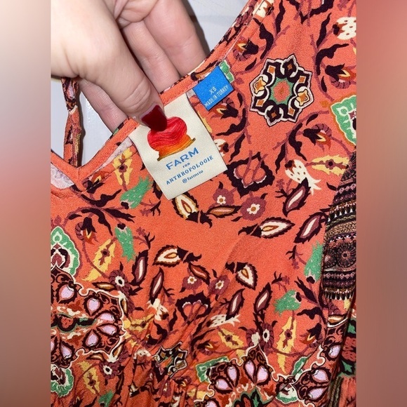 Farm Rio for Anthropologie Clarabella Maxi Floral Dress 🌻 XS - Picture 11 of 16